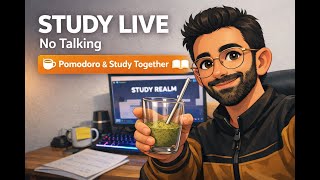 Study Live No Talking ☕💻 | 60/15 Pomodoro for Coding & Deep Focus (Study Together)