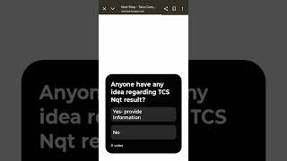 Tcs nqt 6 sept interview results updates #interview #tcs #tcsnqt #nqt #tcsnextstep update#viral#job