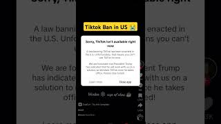 Is this because of me?? 🥹🥹#tiktok #tiktokban #tiktokusa #tiktokbaninusa #trump #usa