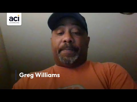 Greg Williams - ACI Learning Hubs Success Story