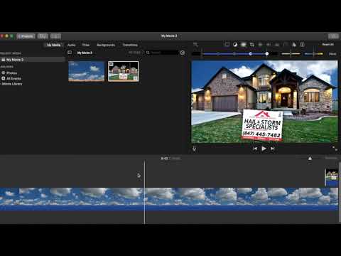 🎥 iMovie Tutorial 2019: Turn your photo into awesome video with moving clouds