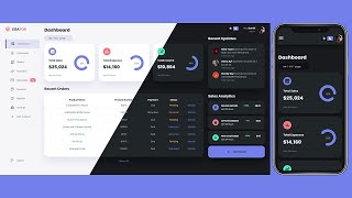 Create a responsive dashboard using boostrap and javascript in only 20 minutes #milocode #boostrap