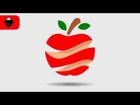 Create an Apple Peel Logo in Inkscape