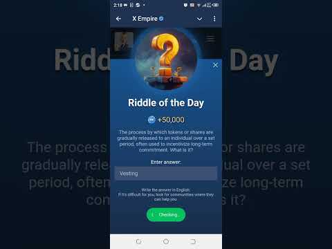 Riddle of the day,Musk X Empire#youtubeshorts #shorts #xempire#riddle #ytshorts