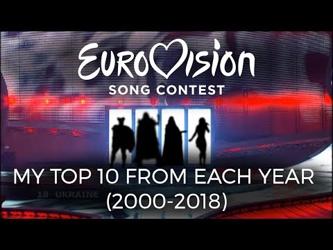 EUROVISION: My Top 10 from each year (2000-2018)