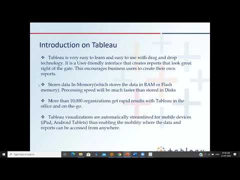 Tableau Online Training and Tableau Demo , Tableau Real Time project & Tableau Certification