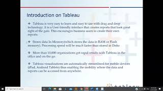 Tableau Online Training and Tableau Demo , Tableau Real Time project & Tableau Certification