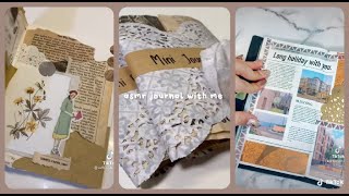 [ASMR] scrapbook journal 📎| mini journal | painting 🎨| Tiktok Compilation🌷