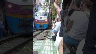 Experience the Thrill of Hanoi Train Street Vietnam September 2023 #hanoi #vietnam #shorts #travel