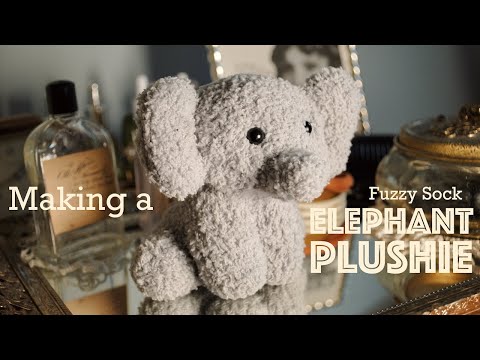 Making an Elephant Plushie out of Fuzzy Socks