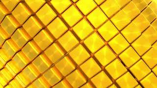 Abstract Animated 3D Rotating Golden Qube Motion Background Video For Edits II Qube Vj Motion Loop