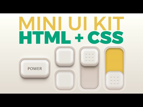 Mini Ui Kit - Botões On Off em Html e Css