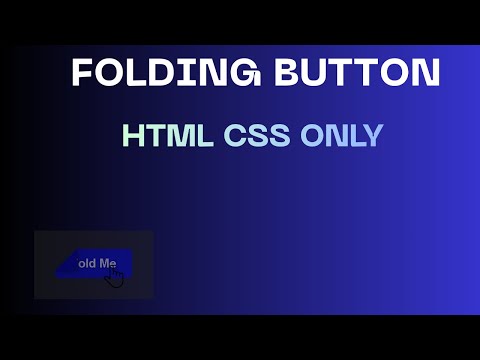 Folding Button Animation using HTML & CSS | Creative Button Hover Effect |