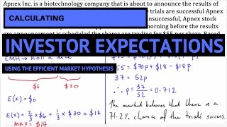 Efficient Market Hypothesis (EMH) - Investor Expectations (Example Problem)