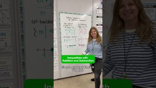 Solving inequalities with addition and subtraction #iteachalgebra #iteachmath #mathematics #math