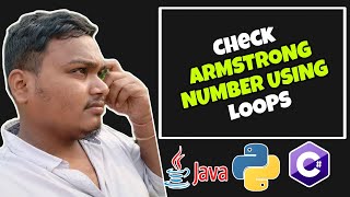 Armstrong number check using for loop by telugu programming tutorial learning successfully