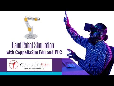 Tangan Robot Simulation with CoppealiSim Edu and PLC
