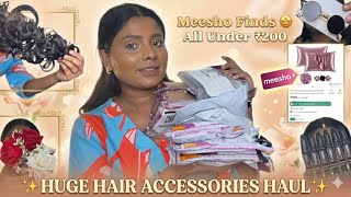 Huge Meesho *Hair Accessories* Haul ✨ Under ₹200/- | Affordable Finds 💕