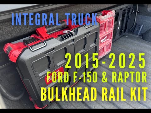 Integral Truck 2015 and Up Ford F-150 & Raptor Bulkhead Rail Packout Panel Kit Install!