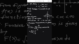 How to find Fourier Transform of Even function in 3 minutes _ shorts