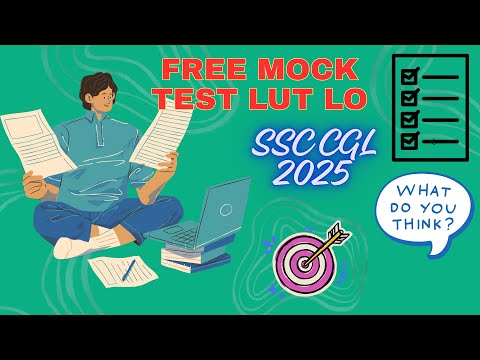 📚SSC CGL MOCK TEST FREE 🔥\\ #ssccglmocktest #SSCCGLVLOG#ssccglstudy#testrankingappreview