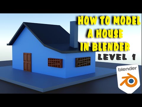 Blender Tutorial - How to Model A house in blender