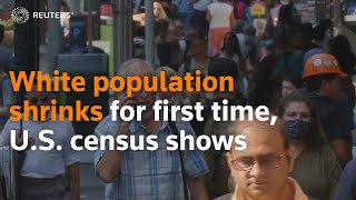 Census data shows white population shrank for first time