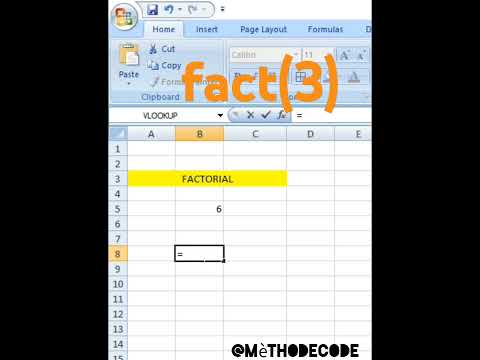 Factorial in Excel |fact( )#excel #coder co#spreadsheetsoftware #exceltutorial #exceltricks #msexcel
