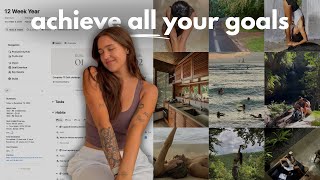 how I’m planning my 2026 goals on Notion ⭐️ 12 week year template