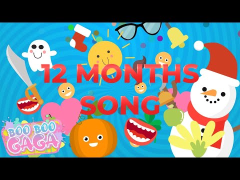 The Twelve Months Song for Kids [by Boo Boo Gaga] #booboogaga