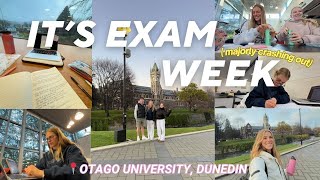 EXAM WEEK VLOG-  crashing out, long library days & life at Otago University!