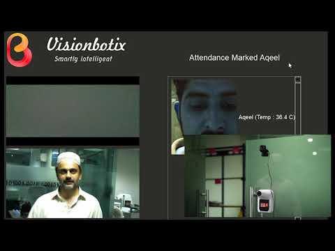 Register Bot | Attendance | Temperature | Computer Vision | Visionbotix