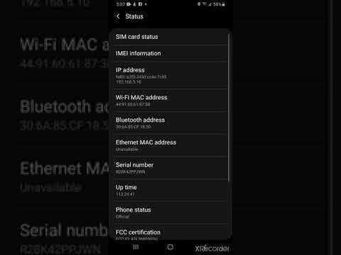 How to find phone wifi mac address?