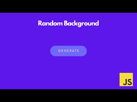 Random Background On clicking button in JS || 10 JS Project Challenge #1