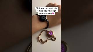 Best gift for couples 💖🌎 Long distance couple bracelets #couplegifts#relationship#couplegoals#love