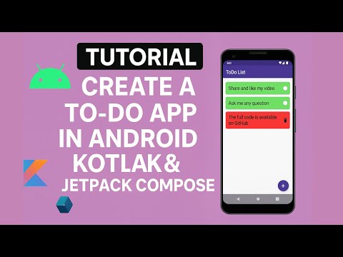 Build a To-Do App in Android Using Kotlin & Jetpack Compose (MVVM Full Tutorial)