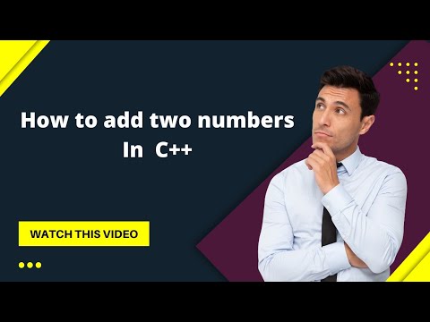 How to add two numbers in c++