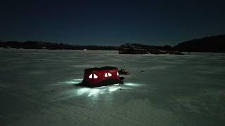 72 hours Camping on a Frozen Lake / Ridiculous Aqua Vu 10i Pro Under Water Footage