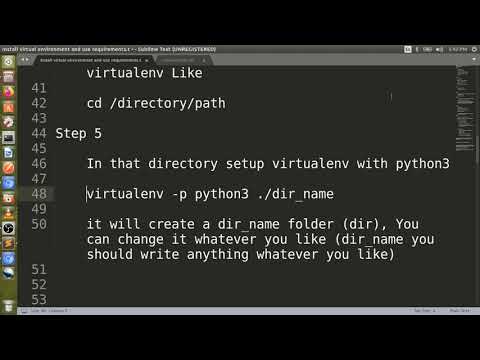 1. Install python, pip,  virtualenv and requirement.txt