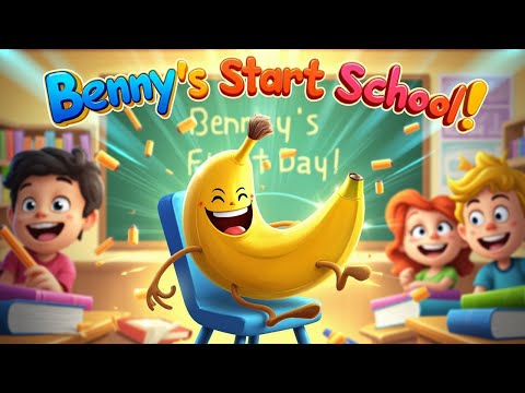 Benny the Banana’s First Day of School – A Funny & Sweet Back-to-School Story! 🍌📚#FunnySchoolStory