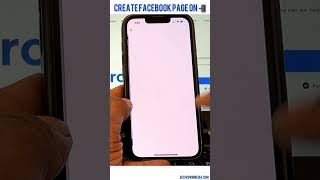 How to Create Facebook Page on Mobile Phone #facebookpagecreate #createfacebookpage #bizcrownmedia
