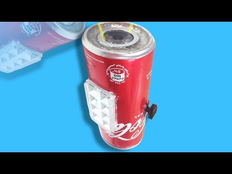 How to make High Power Flashlight using recyclables materiales and cans at home | mini Flashlight