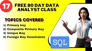 #17 Learn SQL for Data Analysis: Free Tamil Data Analyst Training Course  in 80 Days | Day 17/ SQL