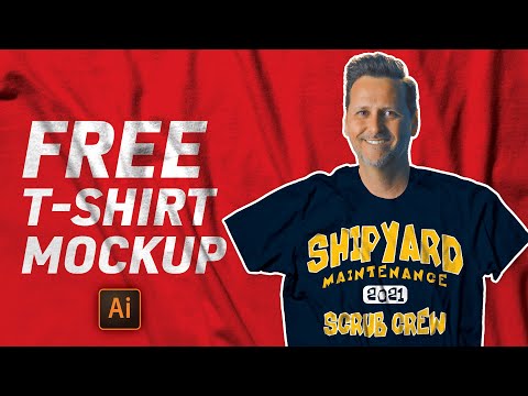 Easy Tshirt Mockup in Adobe Illustrator with FREE DOWNLOAD