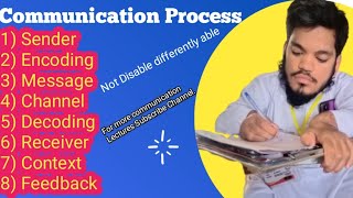Communication Process | What is Communication process? | Class 12  | #English | Fazlullah Sadiq