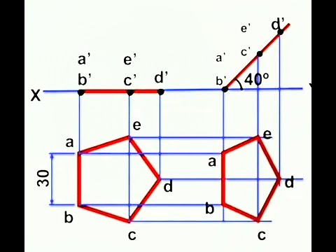 PROJECTION OF PLANES IN HINDI WITH ALL BASIC CONCEPTS