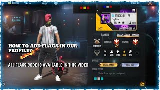 HOW TO ADD COUNTRY FLAG IN PROFILE🤔 / ALL COUNTRY FLAG CODE IS AVAILABLE