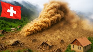 Hours Ago in Switzerland ! Catastrophic Glacier Collapse Destroys Village Under Tons of Debris