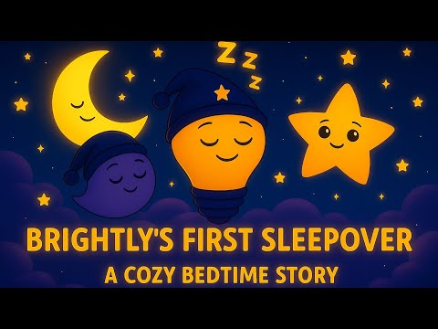 Brightly’s First Pajama Party 🌙 | Cozy Bedtime Adventure with Moona & Starry