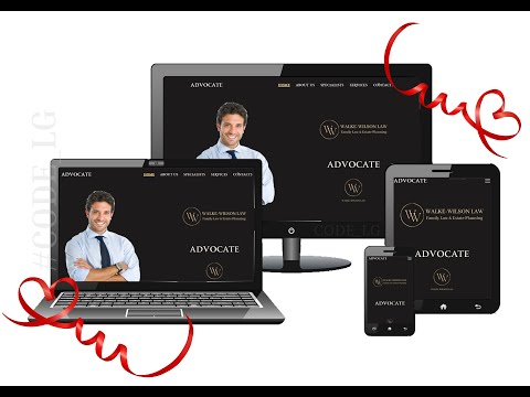 Web development /  Web design / Multi-page "Advocate"
